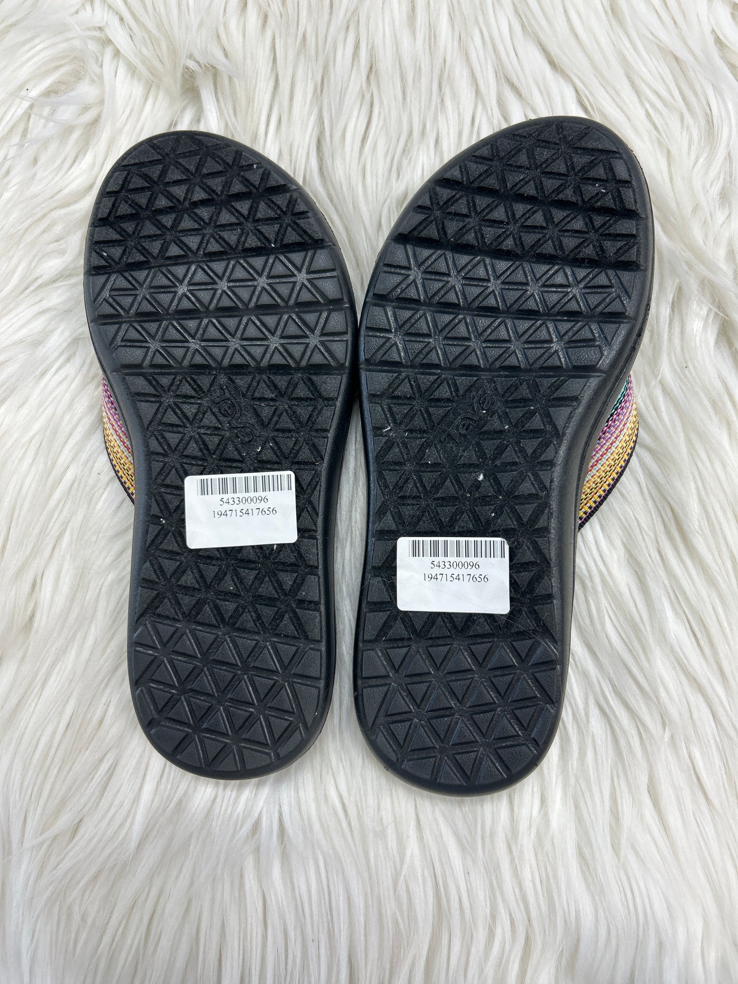 Sandals Flip Flops By Teva In Black, Size:5