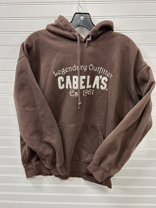 Sweatshirt Hoodie By Cabelas In Brown, Size:L
