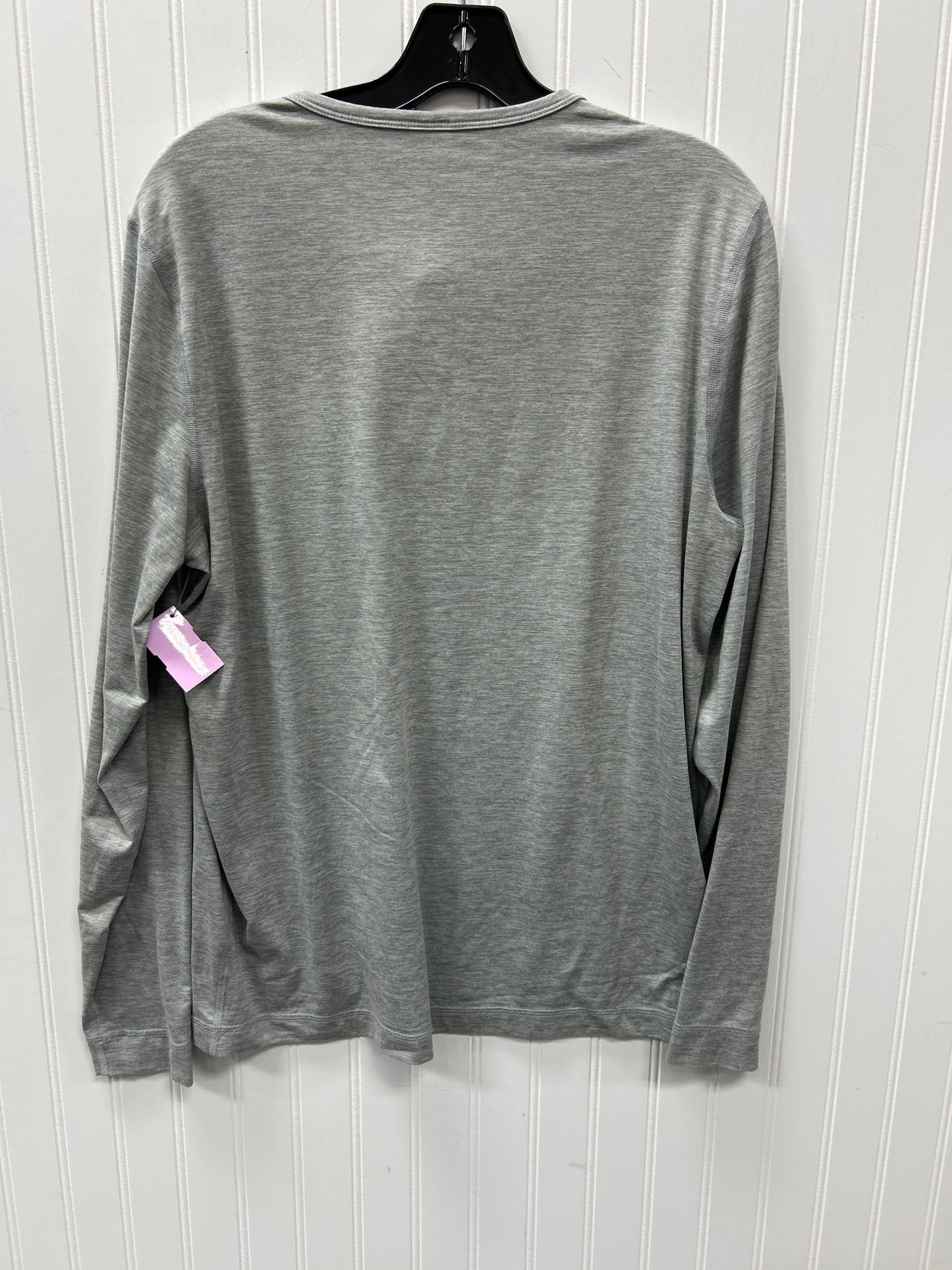 Athletic Top Ls Crewneck By Vuori In Grey, Size:Xl