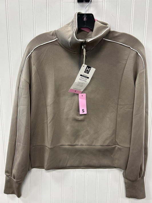 Athletic Top Ls Collar By Members Mark In Taupe, Size:S