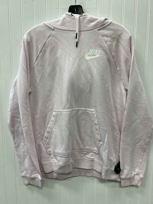 Sweatshirt Hoodie By Nike Apparel In Pink, Size:L