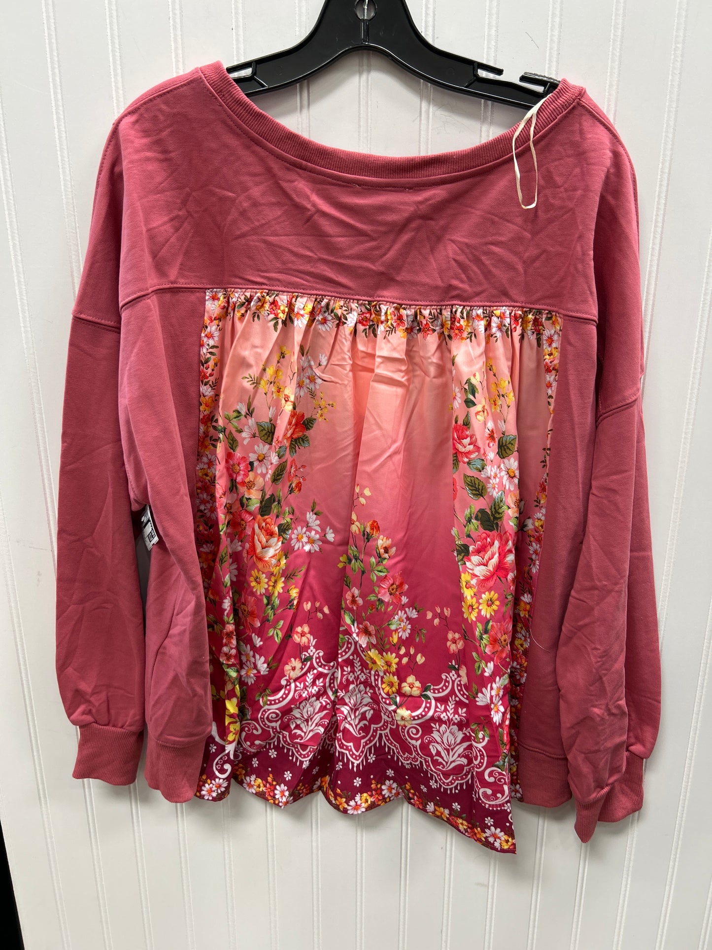 Top Ls By Umgee In Pink, Size:L