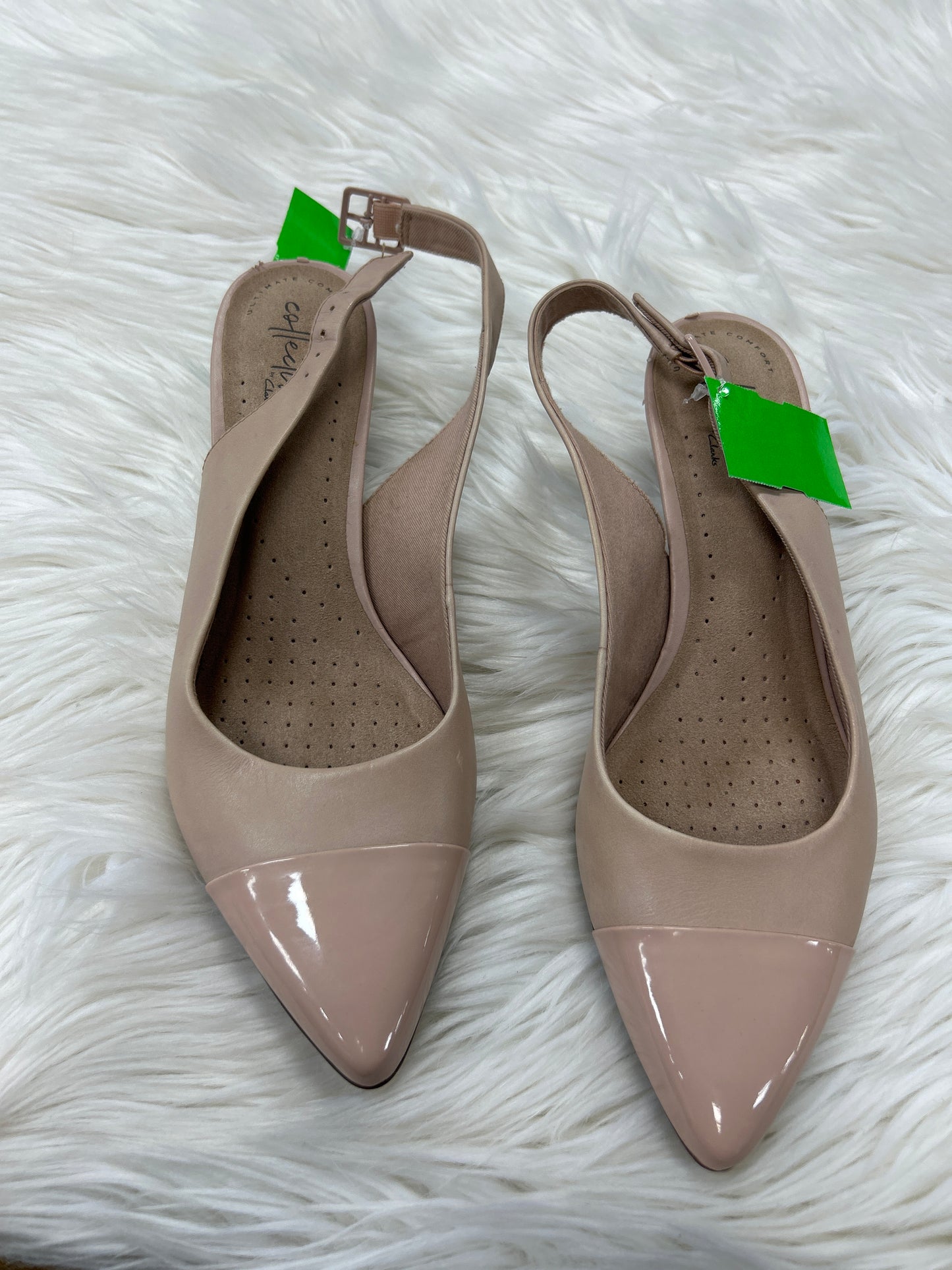 Shoes Heels Kitten By Clarks In Tan, Size:9