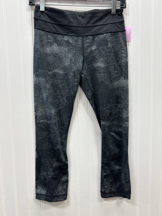 Athletic Leggings Capris By Lululemon In Black, Size:4