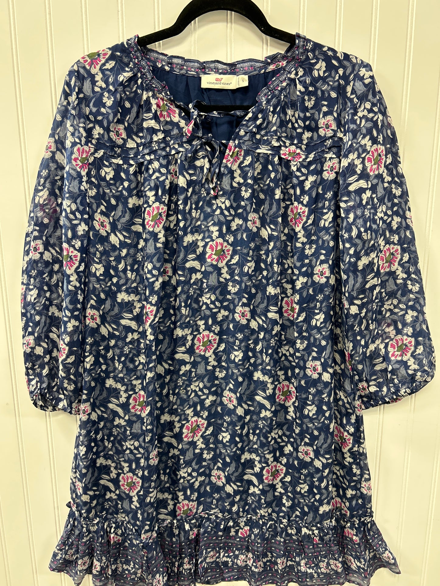 Dress Casual Midi By Vineyard Vines In Navy, Size:S