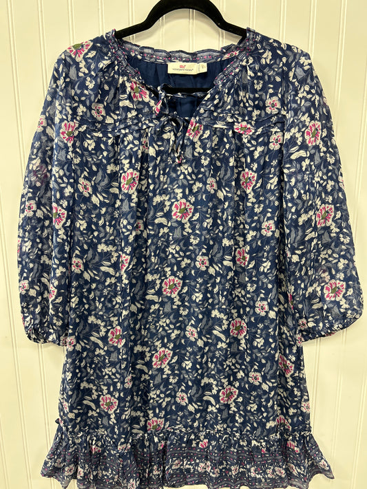 Dress Casual Midi By Vineyard Vines In Navy, Size:S