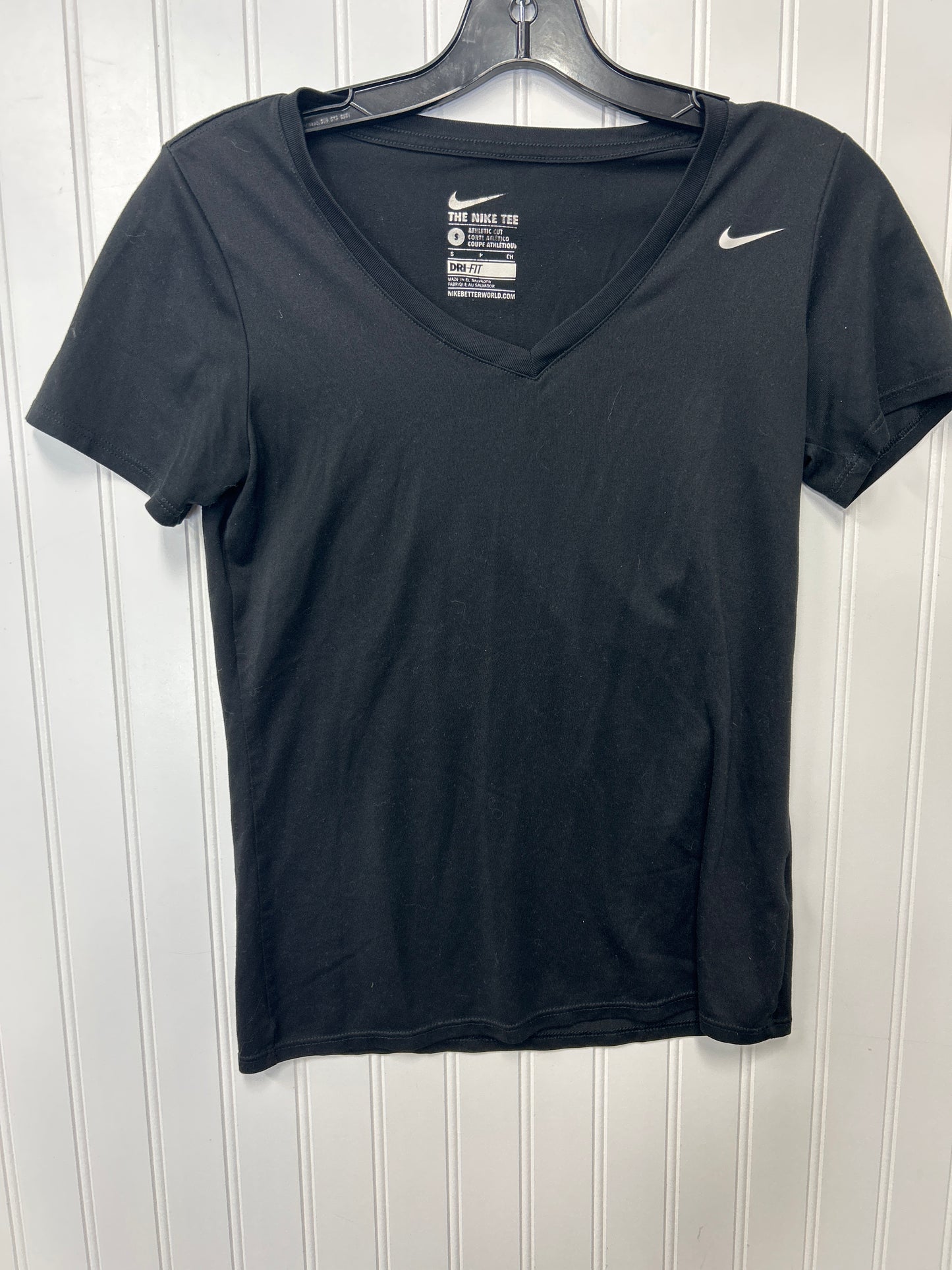 Athletic Top Ss By Nike In Black, Size:S