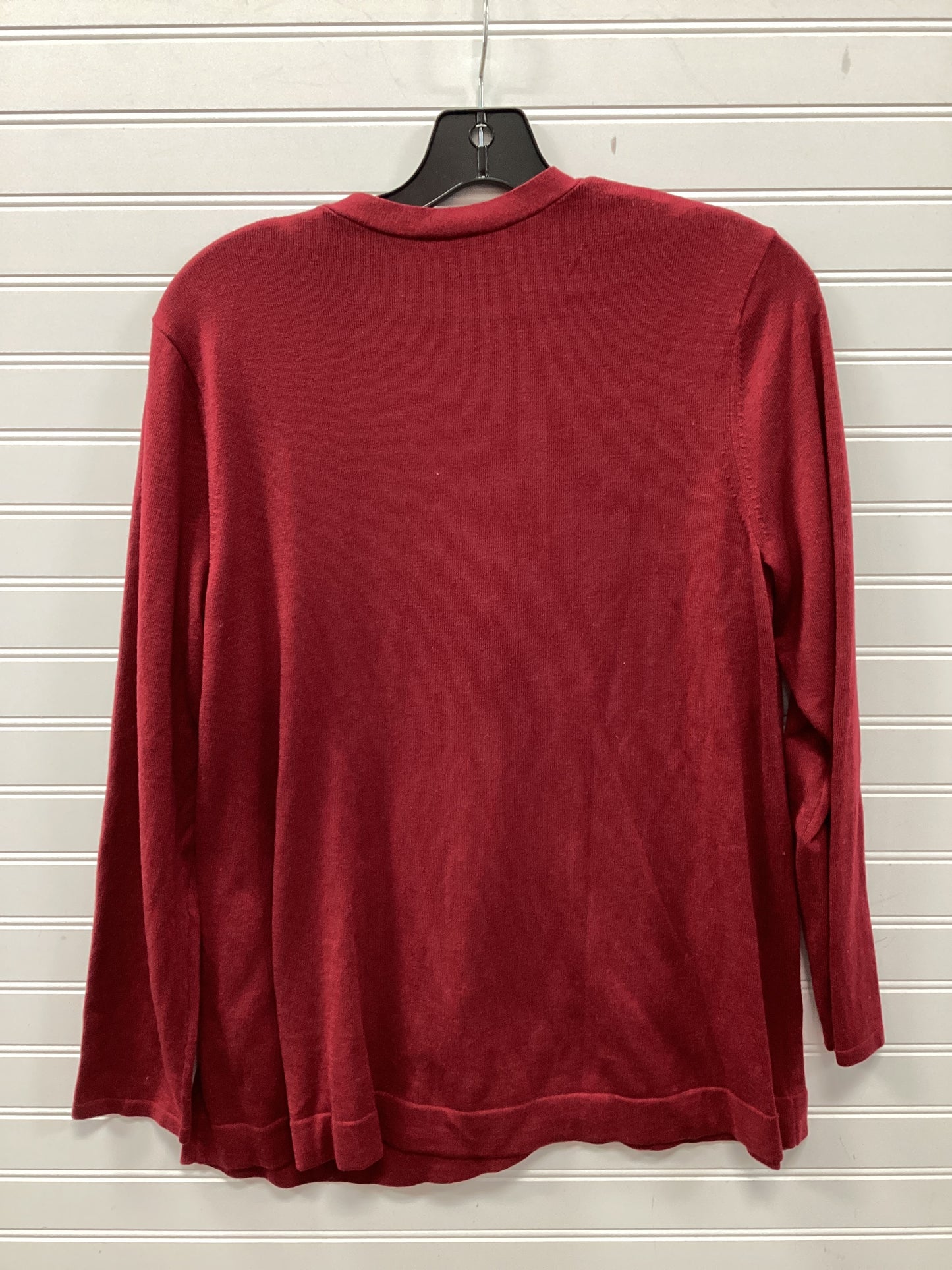 Cardigan By J. Jill In Red, Size:Lp