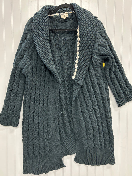 Sweater Cardigan By Pol In Grey, Size:M