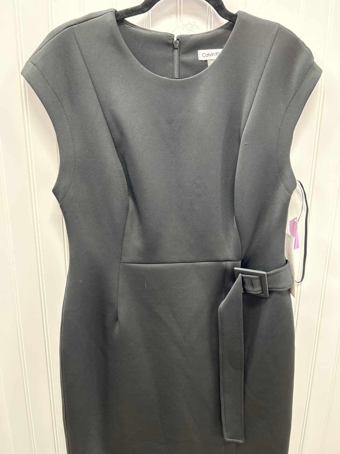 Dress Work By Calvin Klein In Black, Size:12