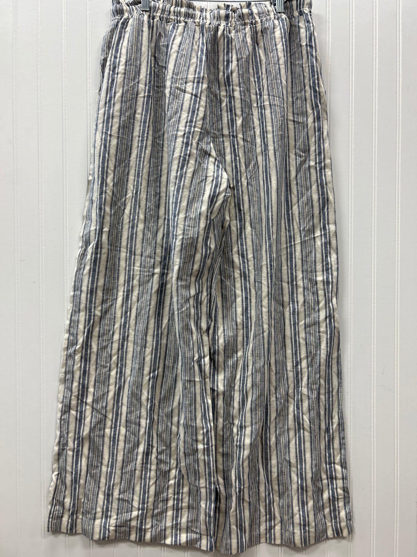Pants Linen By Cmc In Blue & White, Size:2X