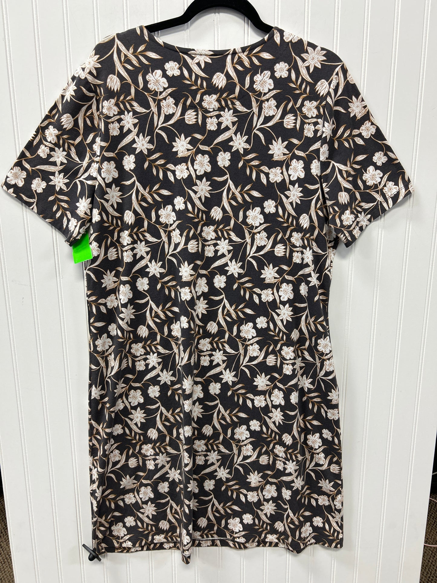 Dress Casual Midi By D&Co. In Brown, Size:L