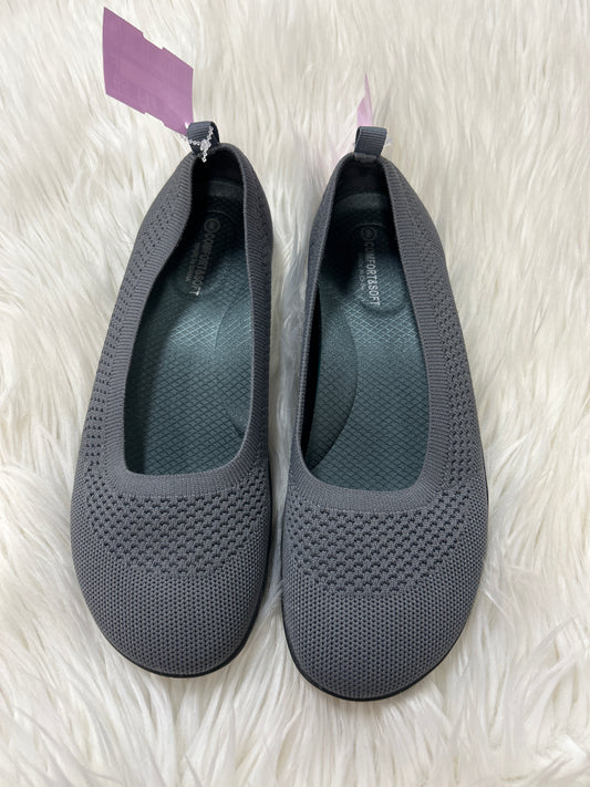 Shoes Flats By Clothes Mentor In Grey, Size:8