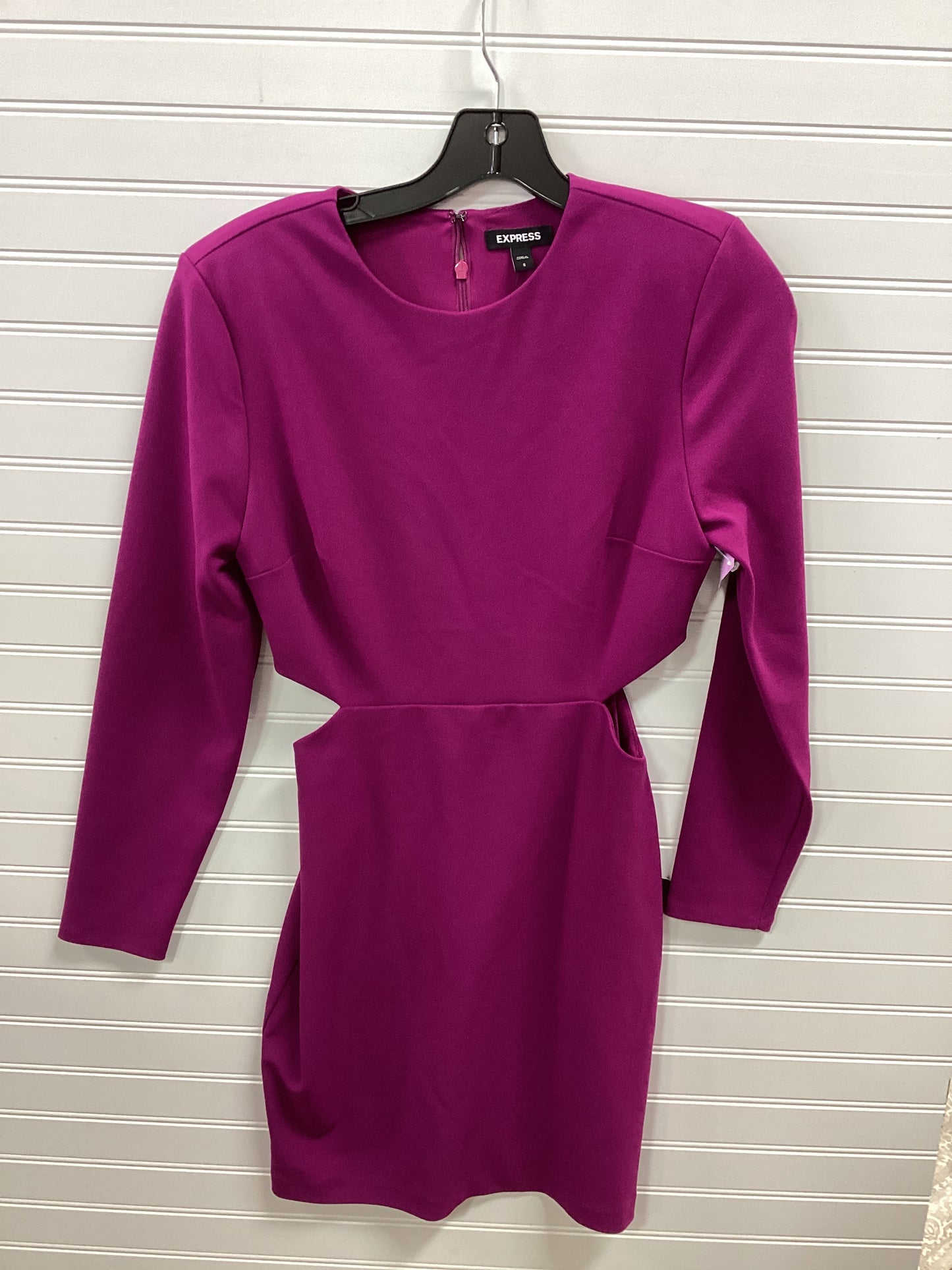 Dress Work By Express In Purple, Size:S