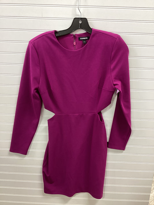 Dress Work By Express In Purple, Size:S