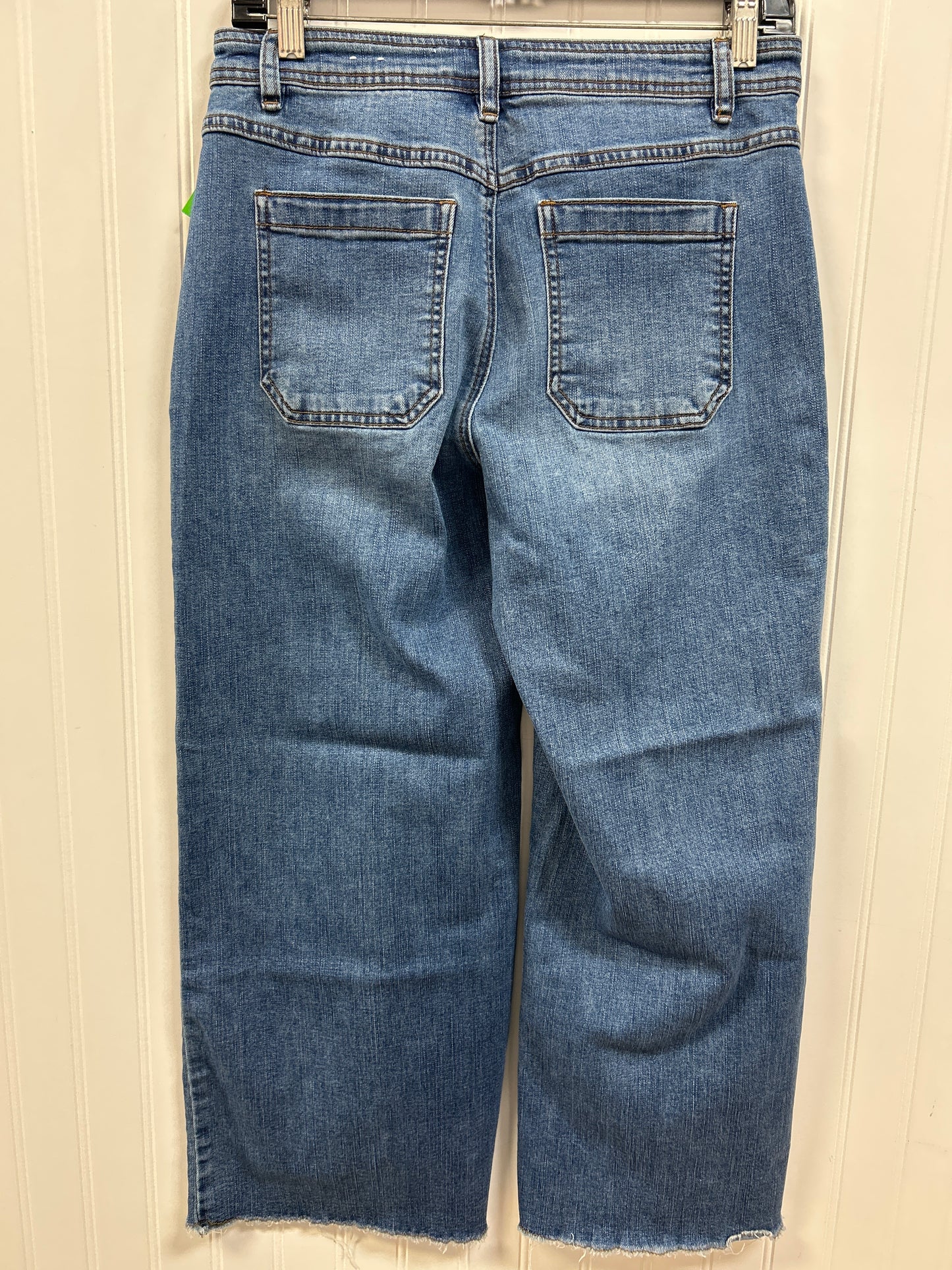 Jeans Wide Leg By Tribal In Blue Denim, Size:6
