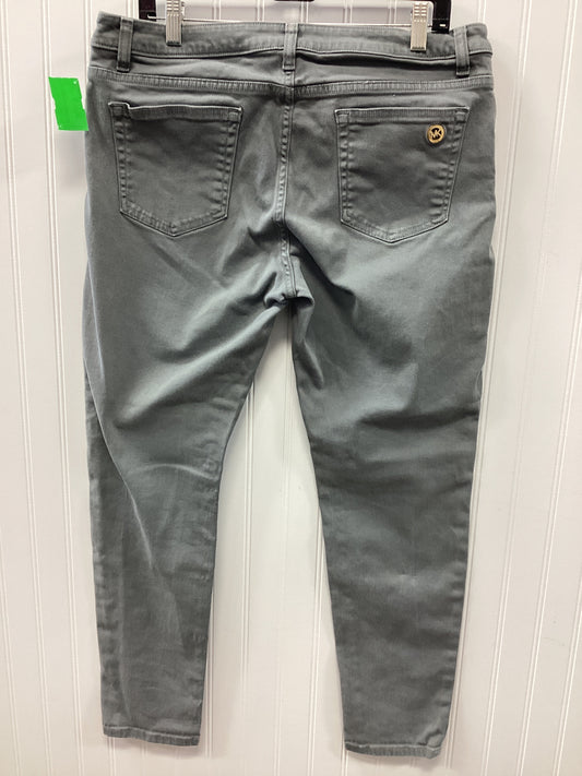 Jeans Skinny By Michael By Michael Kors In Grey Denim, Size:14