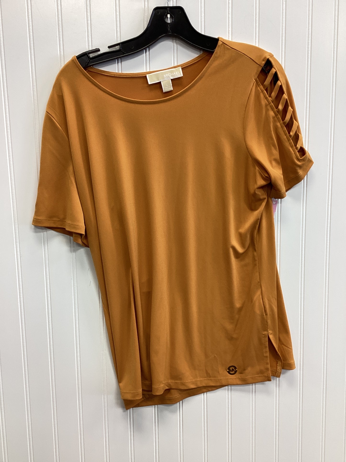 Top Ss By Michael By Michael Kors In Yellow, Size:L