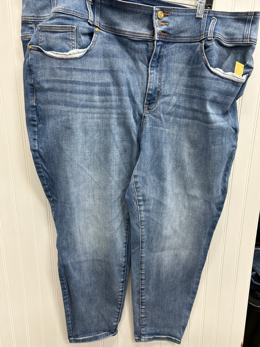Jeans Straight By Lane Bryant In Blue Denim, Size:28