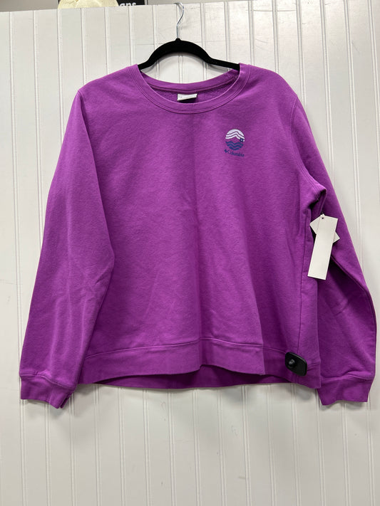 Athletic Sweatshirt Crewneck By Columbia In Purple, Size:Xl