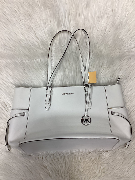 Handbag Designer By Michael Kors In White, Size:Large