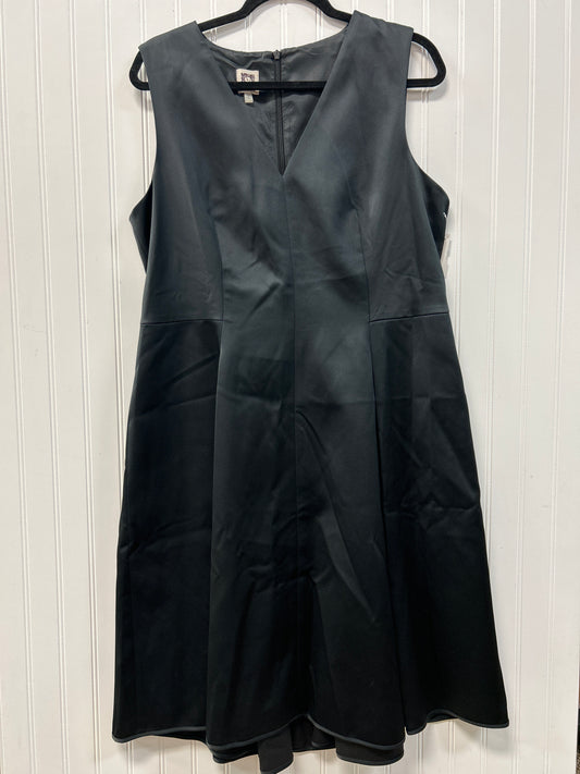 Dress Casual Midi By Anne Klein In Black, Size:16