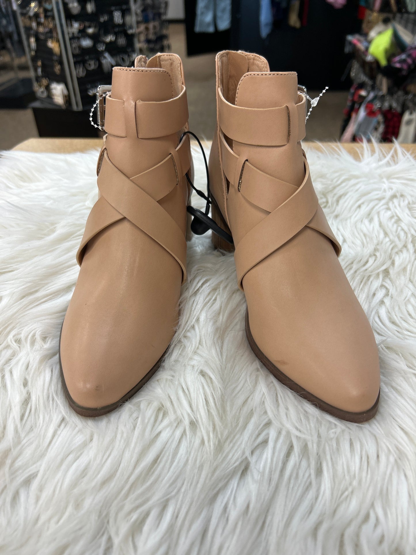 Boots Ankle Heels By Dolce Vita In Tan, Size:6.5