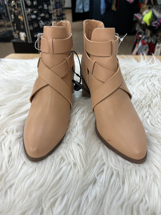 Boots Ankle Heels By Dolce Vita In Tan, Size:6.5