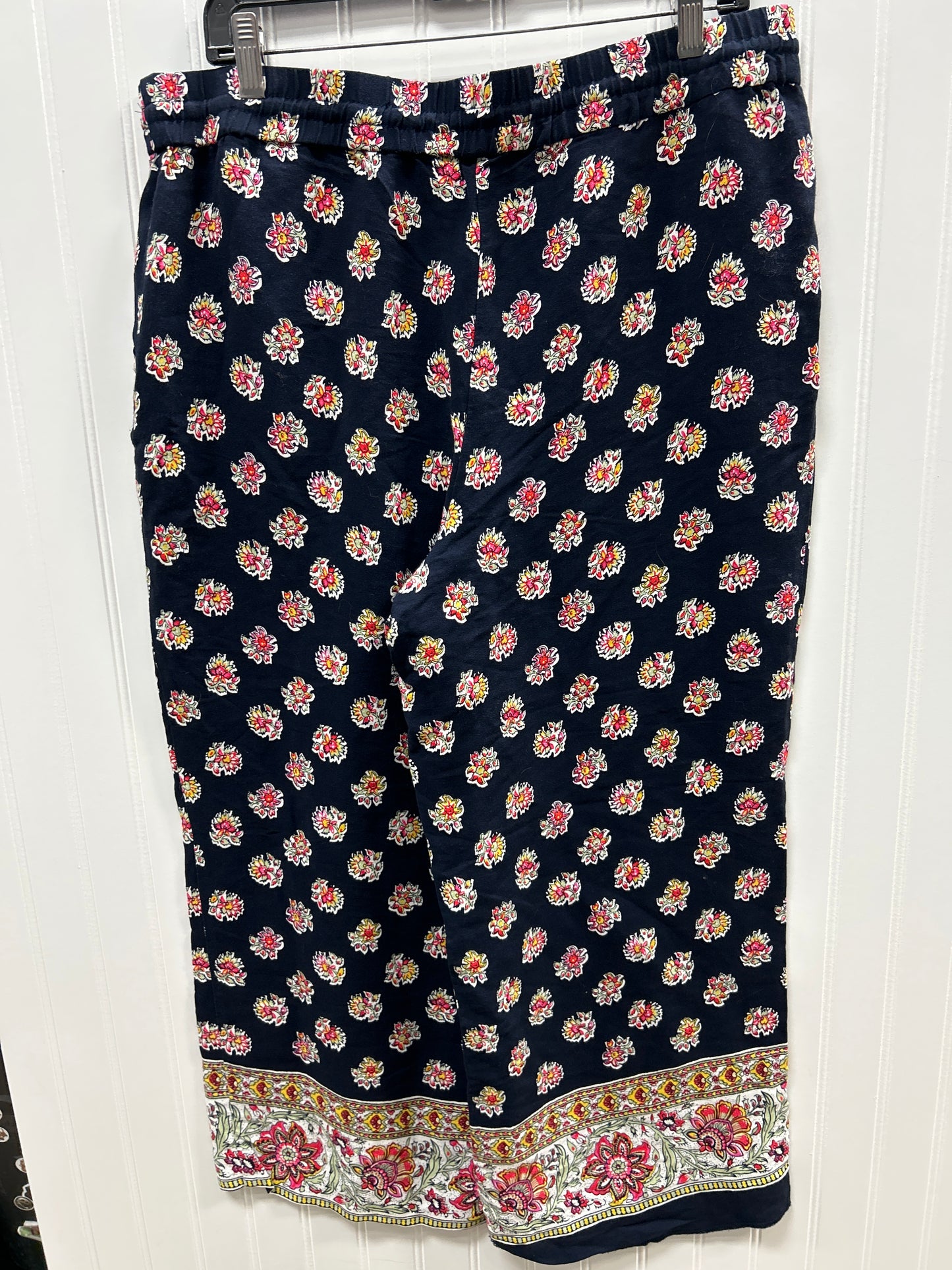 Pants Linen By Loft In Navy, Size:L