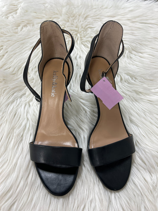 Sandals Heels Stiletto By Kelly And Katie In Black, Size:8.5