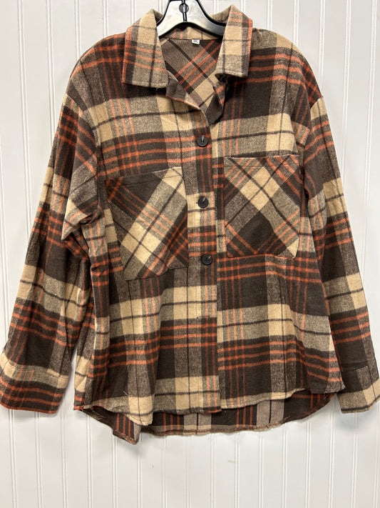 Jacket Fleece By Cmc In Brown, Size:2X
