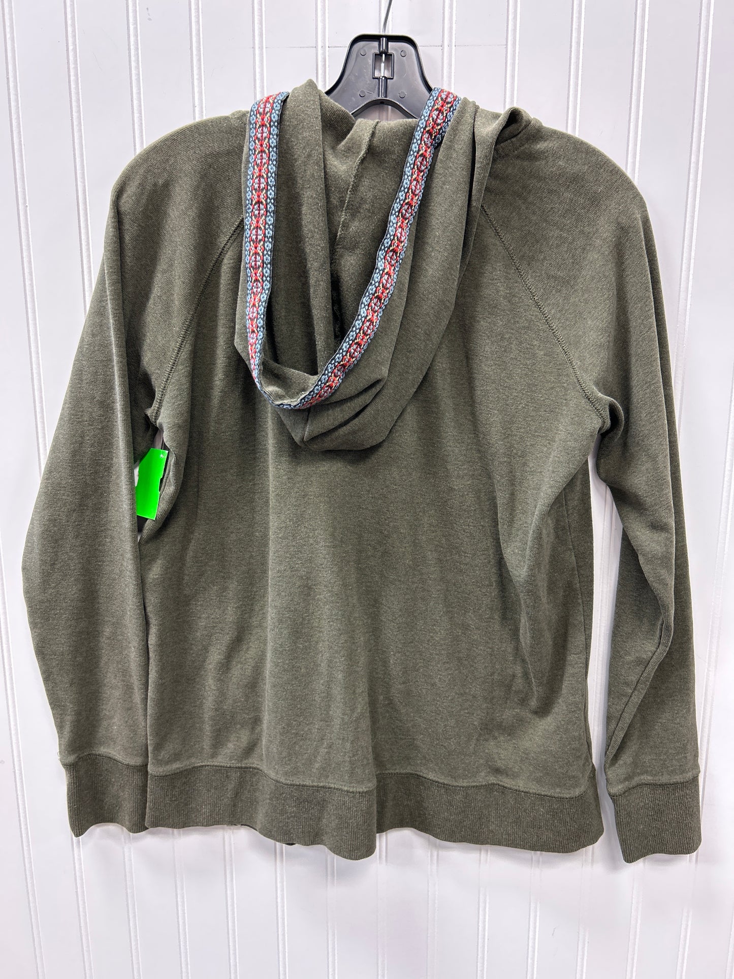 Sweatshirt Hoodie By Eddie Bauer In Green, Size:L