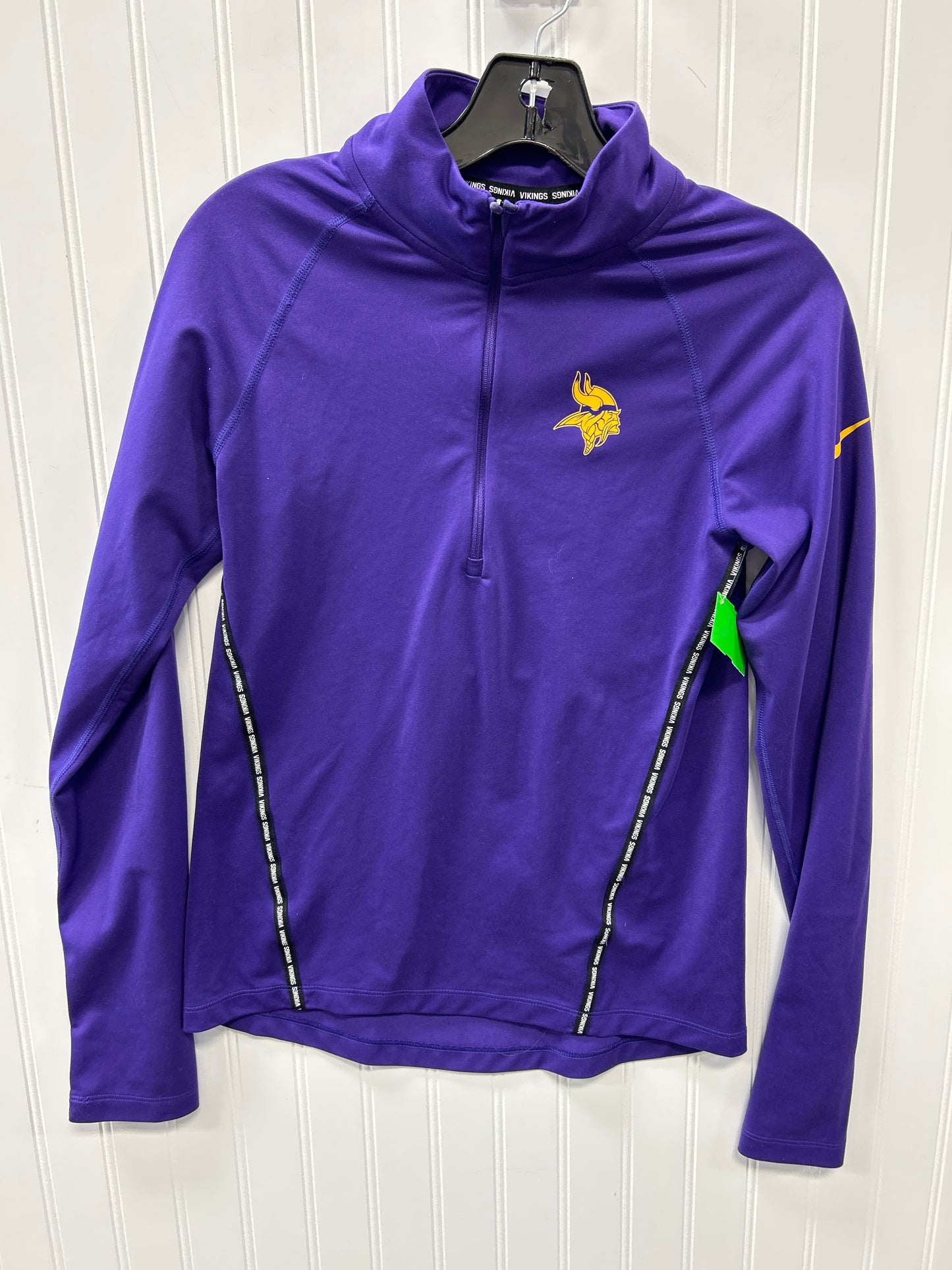Athletic Top Ls Collar By Nfl In Purple, Size:Xs