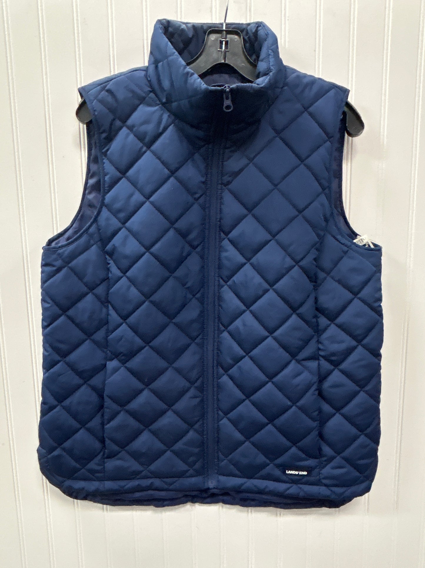 Vest Puffer & Quilted By Lands End In Navy, Size:M
