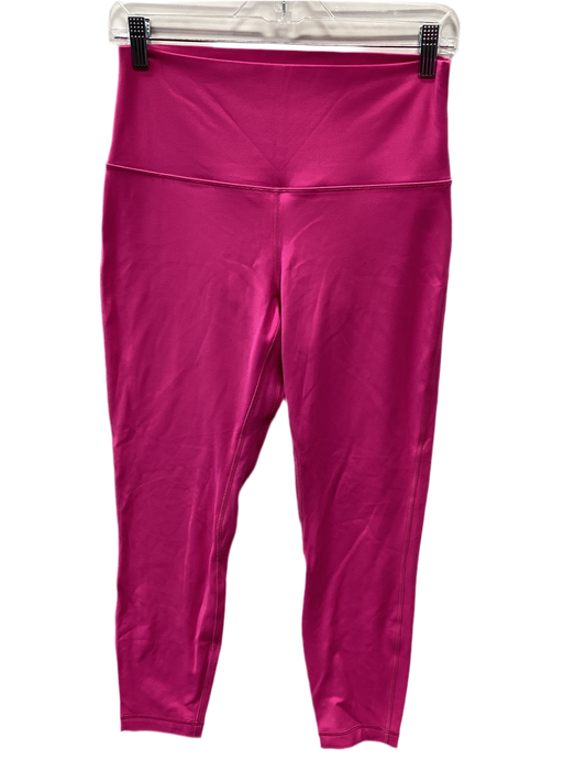 Athletic Leggings By Lululemon In Pink, Size:10