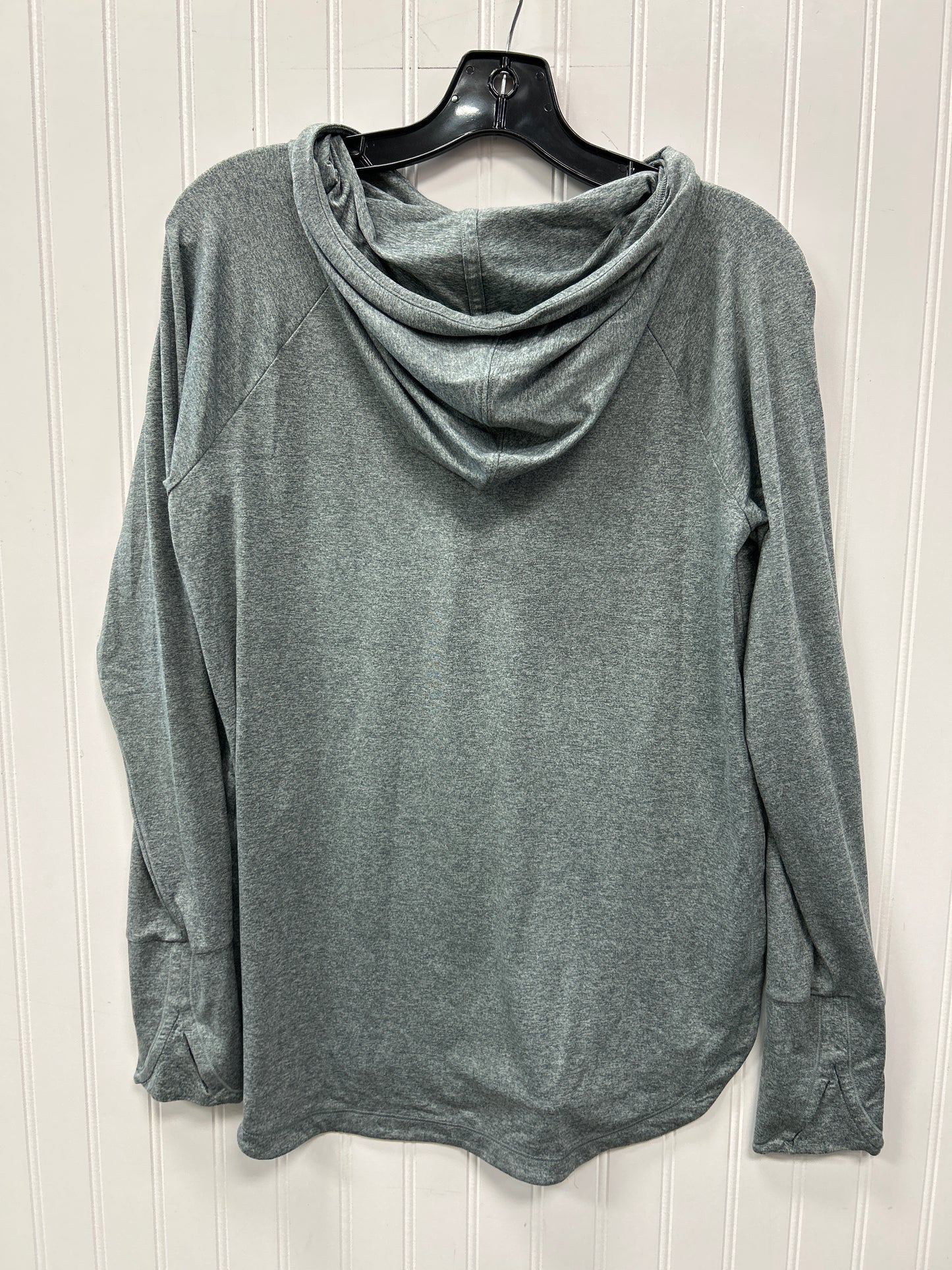 Athletic Top Ls Hoodie By Athleta In Green, Size:M