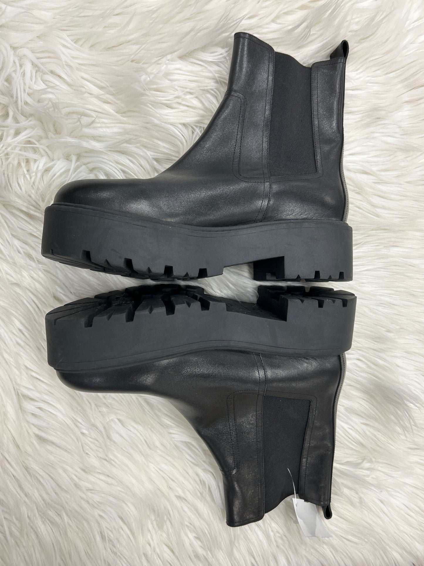 Boots Ankle Flats By Marc Fisher In Black, Size:9