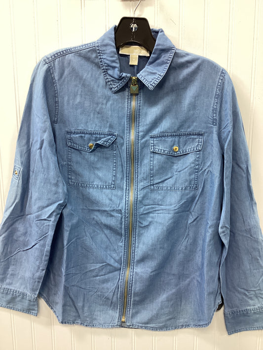 Top Ls By Michael By Michael Kors In Blue, Size:M