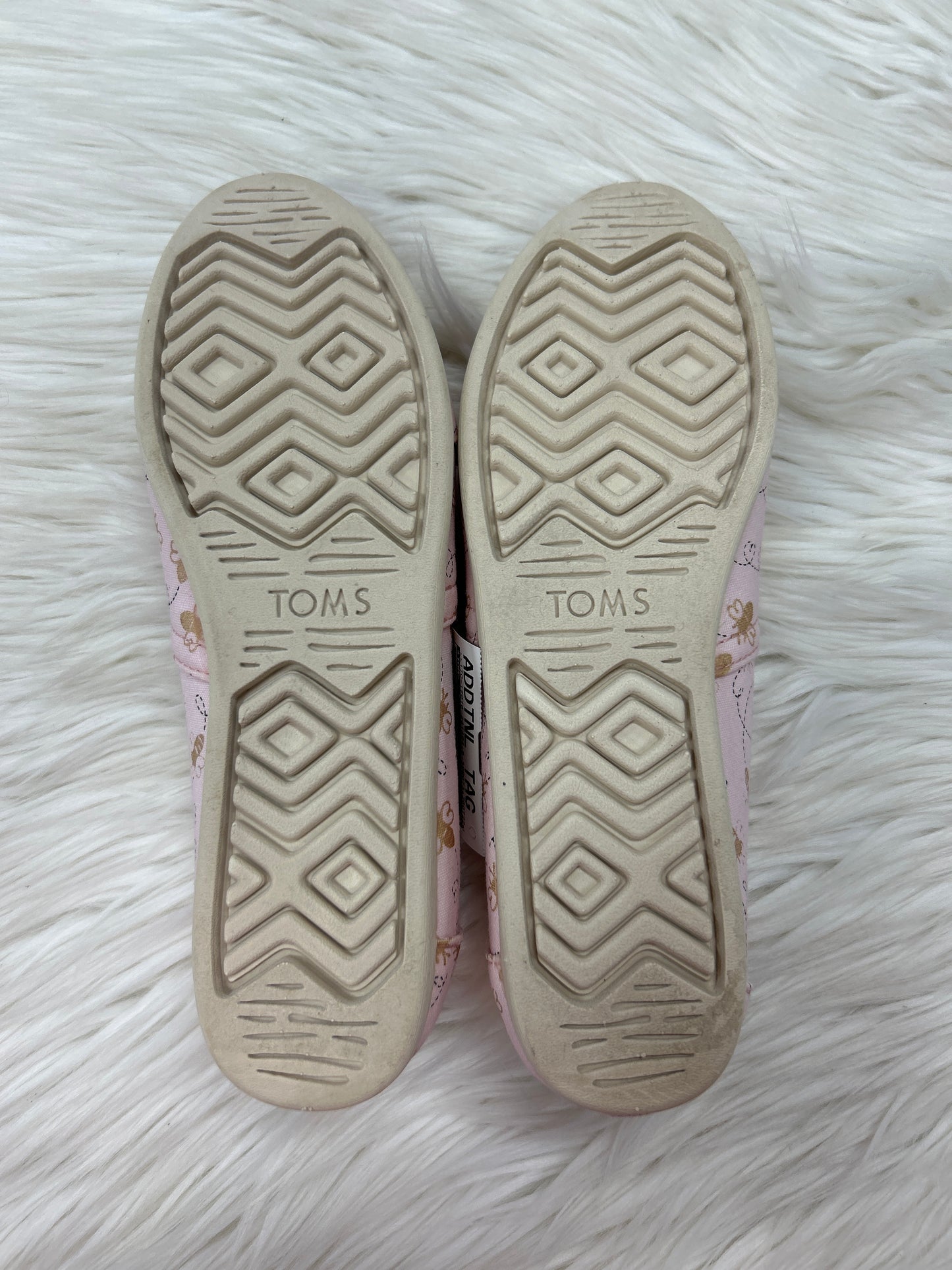 Shoes Flats By Toms In Pink, Size:8