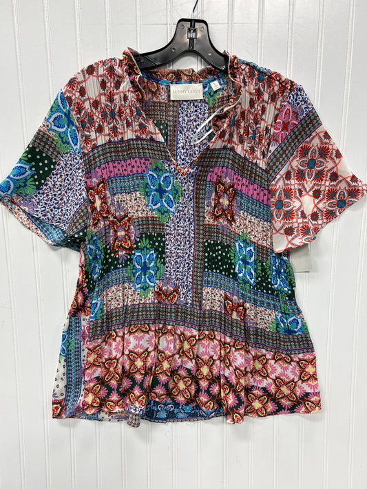 Top Ss By Sunny Leigh In Floral Print, Size:L