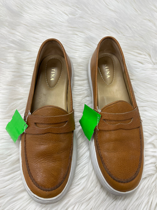 Shoes Flats By Cmb In Tan, Size:10