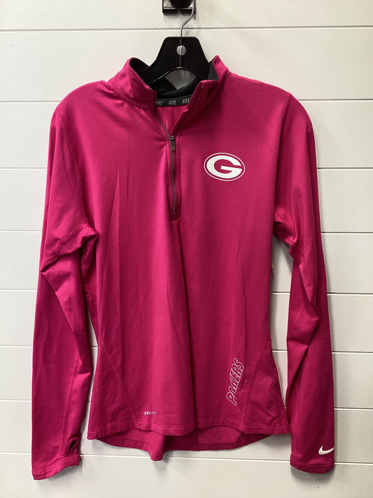 Athletic Jacket By Nike Apparel In Pink, Size:M