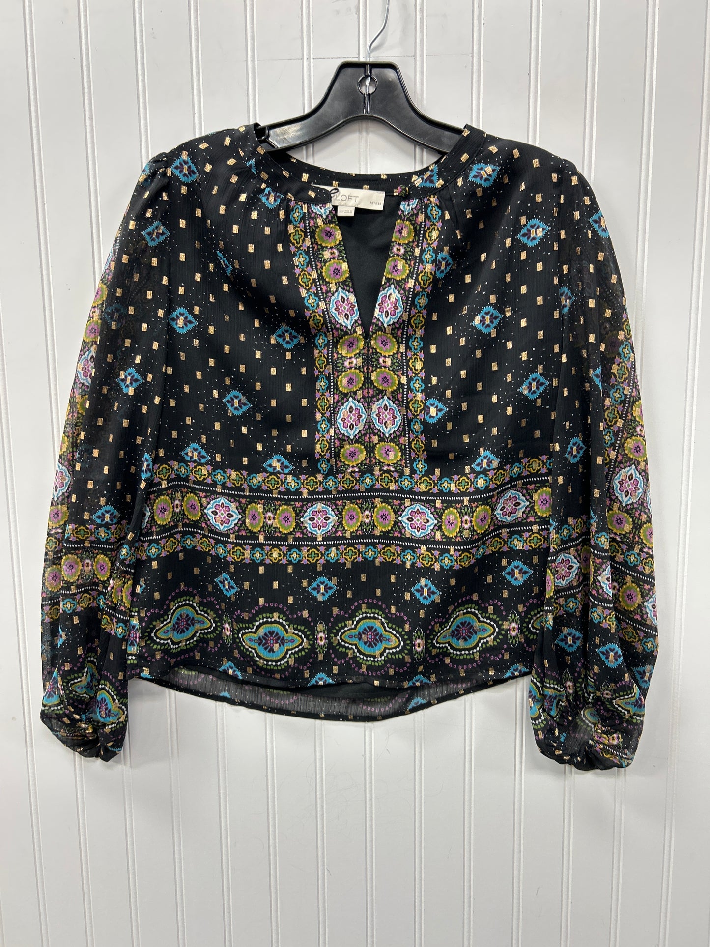 Top Ls By Loft In Black, Size:Xsp