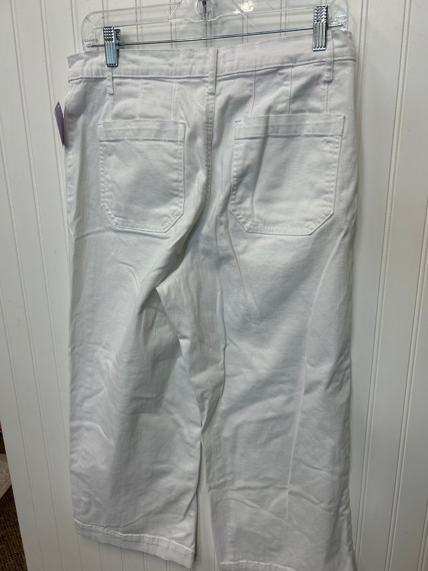 Jeans Cropped By Jessica Simpson In White Denim, Size:10