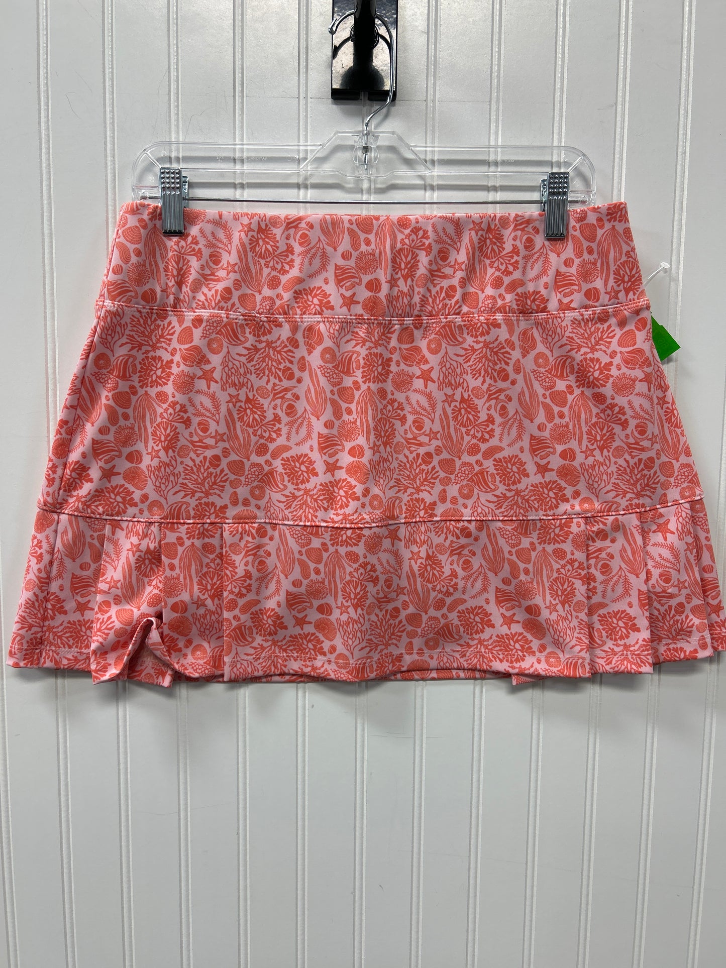 Athletic Skort By Sigrid Olsen In Orange & Pink, Size:L