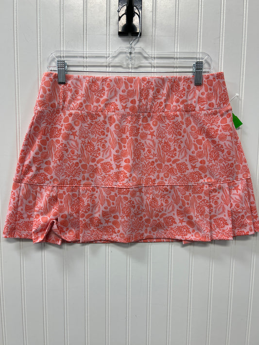 Athletic Skort By Sigrid Olsen In Orange & Pink, Size:L