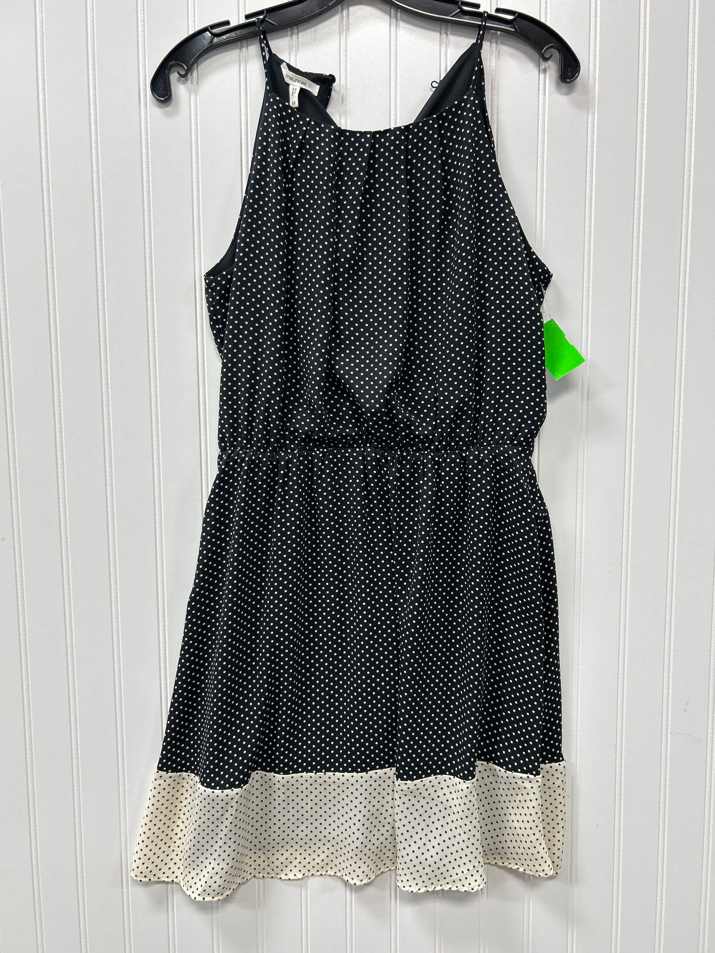 Dress Casual Short By Maurices In Black & Cream, Size:M