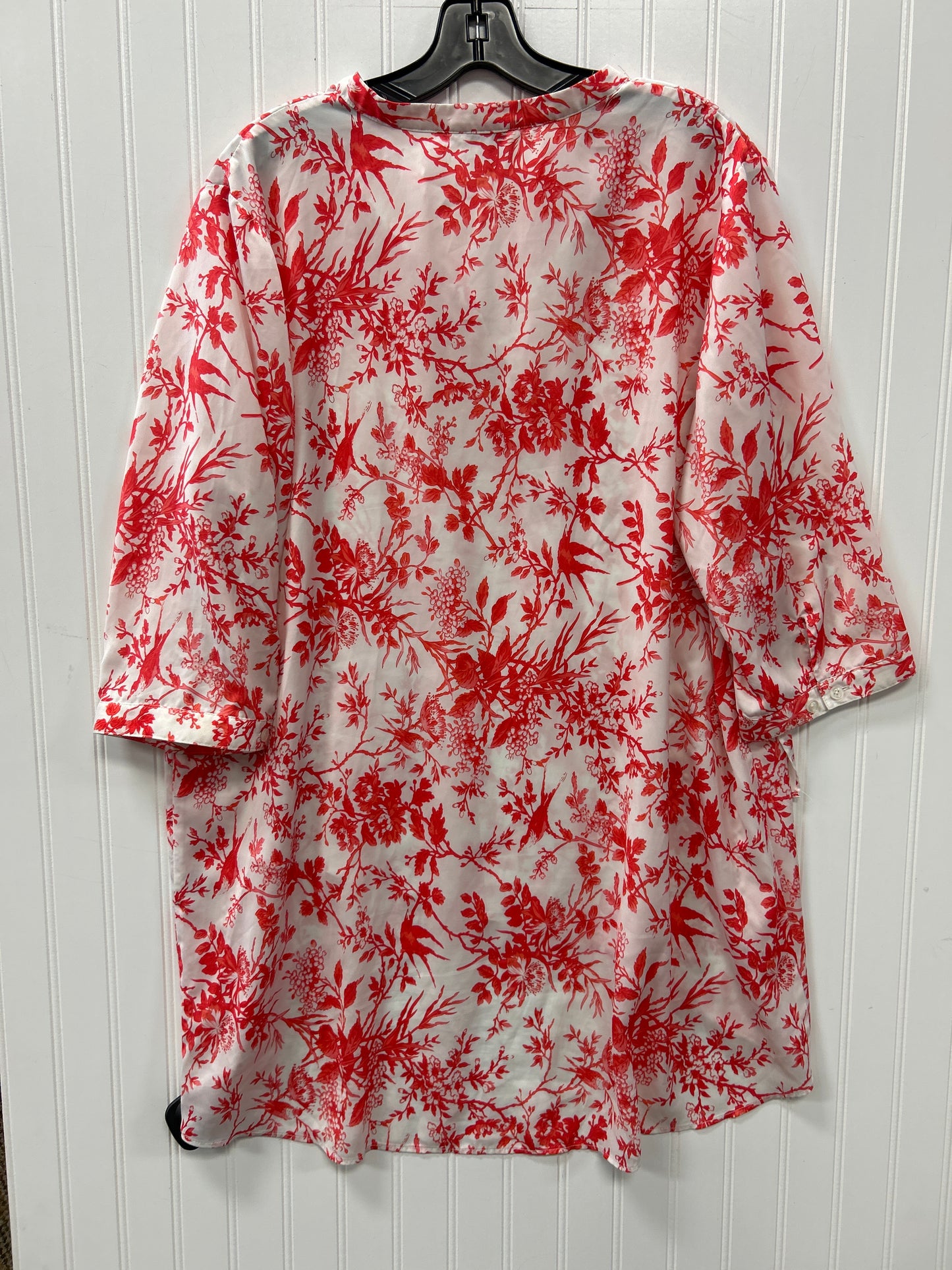 Tunic Ls By Cmc In Red & White, Size:L