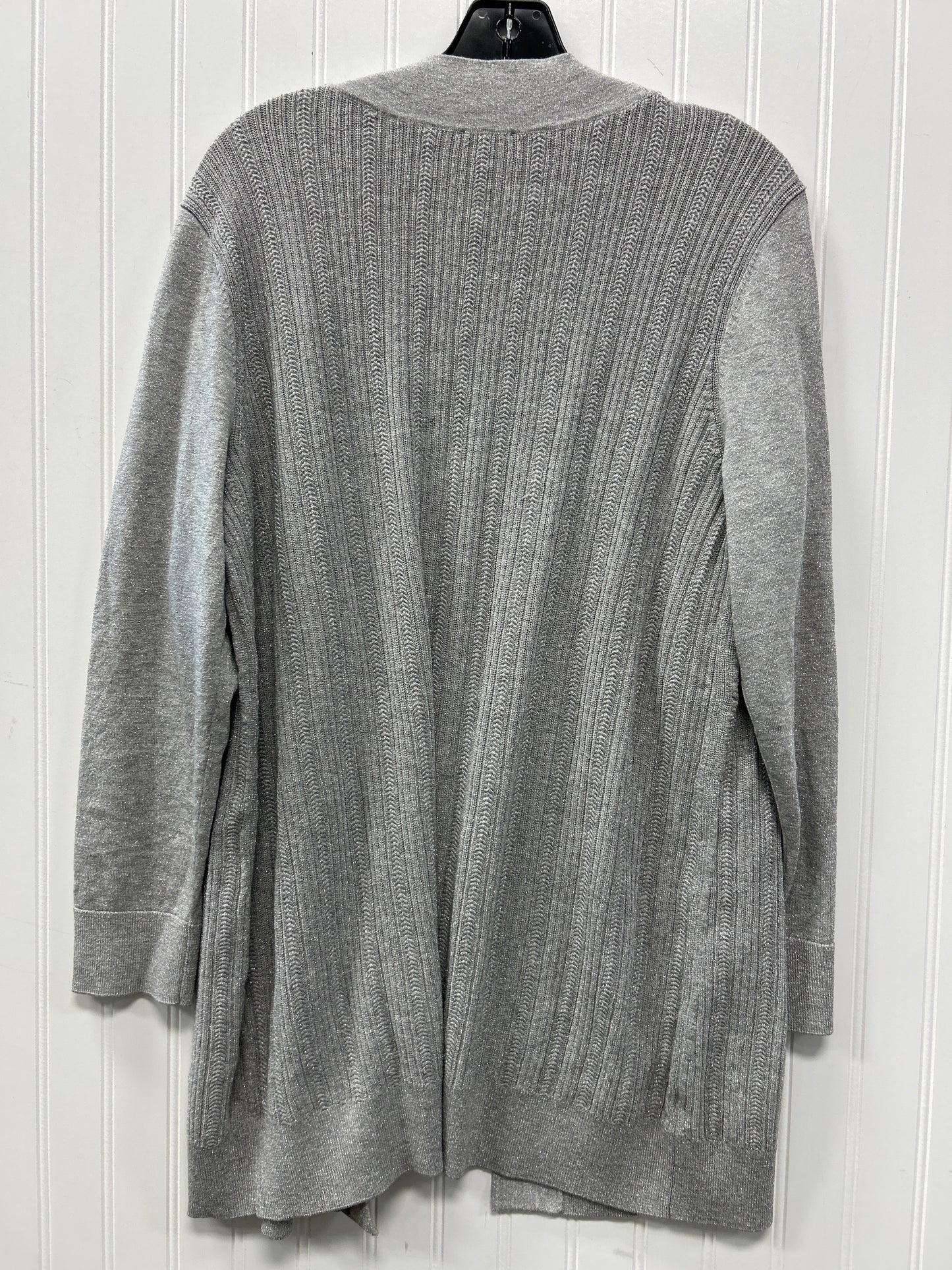 Cardigan By Talbots In Grey, Size:1X