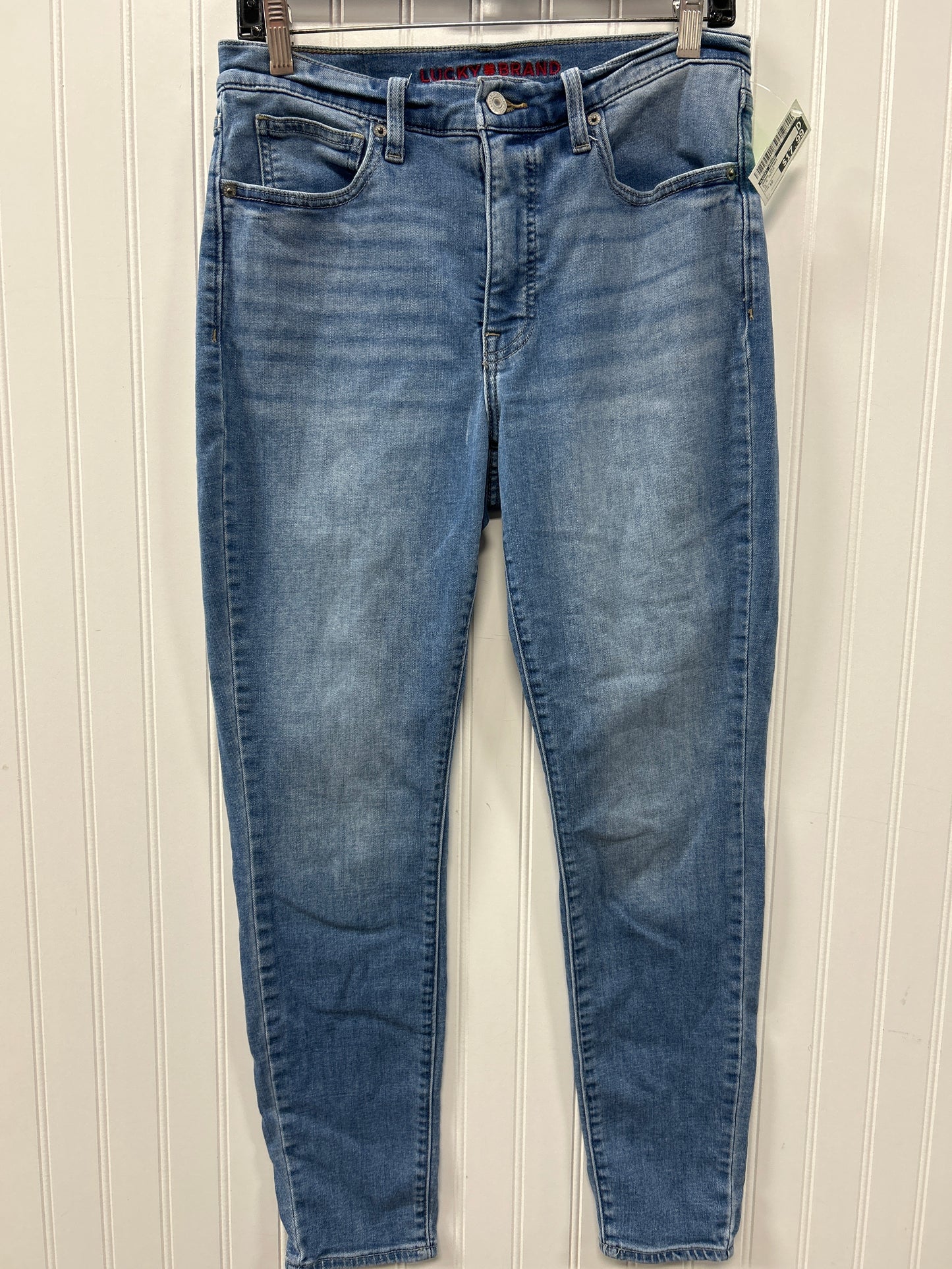 Jeans Skinny By Lucky Brand In Blue Denim, Size:10